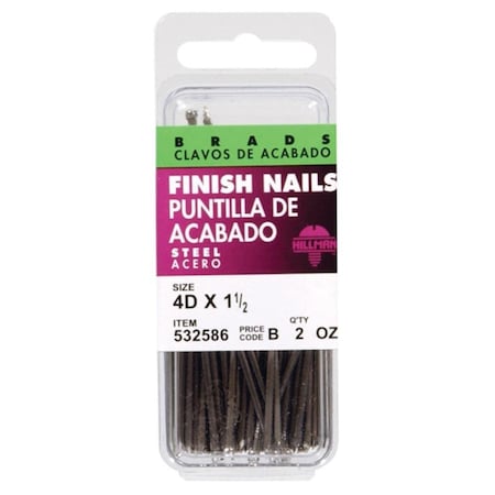 Hillman Common Nail, 6D, Steel, 6 PK 5330758